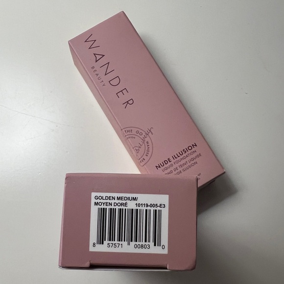 Wander Beauty Nude Illusion Liquid Foundation - golden medium- NEW - Picture 4 of 4